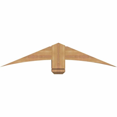 Ekena Millwork Bellingham Timber Gable Bracket, Western Red Cedar, 48"W x 10"H x 5 1/2"D x 5 1/2"F, 5/12 Pitch GBW048X10X0606BEL00SWR